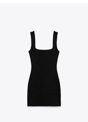 Сукня сарафан zara чорна міні