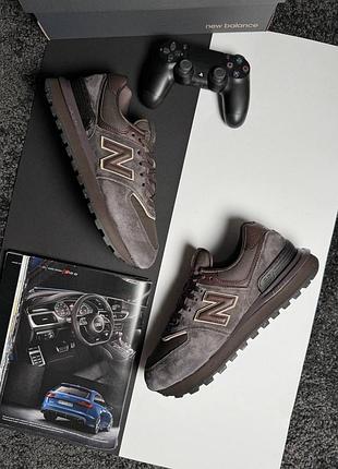 Чоловічі кросівки new balance 574 classic gtx chocolate brown