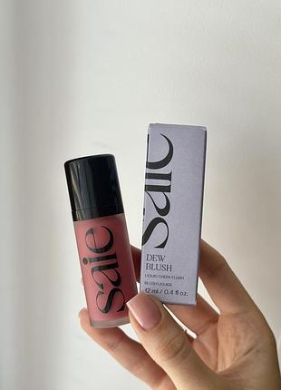 Saie liquid cream dew blush chilly 12 ml рідкі кремові припилені холодні рожеві румʼяна