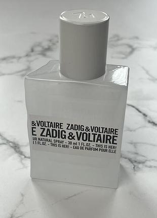 Парфумована вода zadig & voltaire this is her!