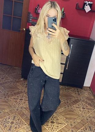Блузка с коротким рукавом 🌷🌸два цвета ❗️ 2