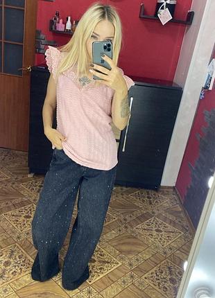 Блузка с коротким рукавом 🌷🌸два цвета ❗️ 3