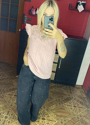 Блузка с коротким рукавом 🌷🌸два цвета ❗️ 5