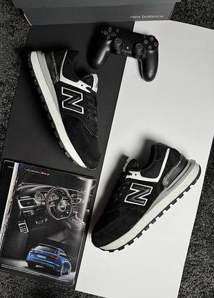 Чоловічі кросівки new balance 574 classic gtx black white