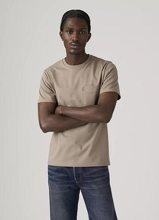 Мужская футболка levis classic pocket t-shirt, размер s