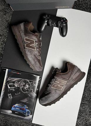 Чоловічі кросівки new balance 574 classic m gtx chocolate brown