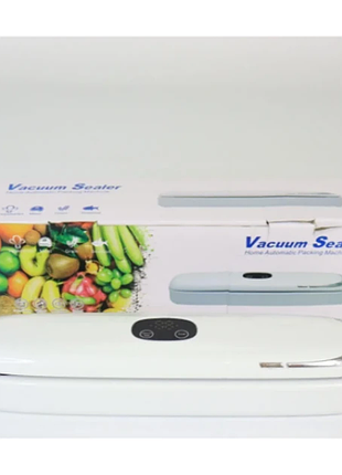 Вакуумный упаковщик vacuum sealer пищевых продуктов с дисплеем, работающий от сети