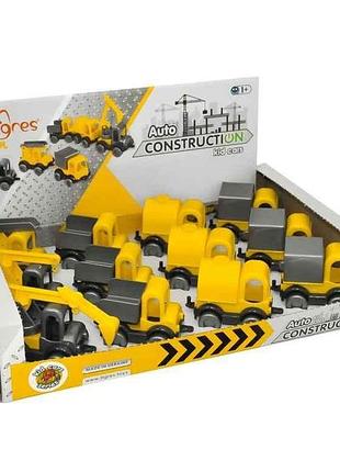 Машина 9*7*6см kid cars будівельний арт.39901 жовтий тм tigres
