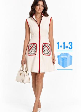 Сукня на замку з лого louis vuitton нюанс