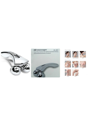 Ручной лифтинговый массажёр для лица и тела 3d massager zl - 201 акция!! частично повреждена внешняя упакова