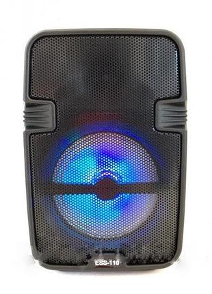 Портативная колонка-чемодан ess-110 usb, sd, fm, aux, bluetooth 20.5×14.5×11 см