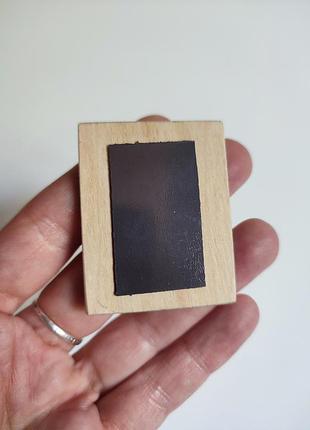 Магніт / дерево / черепашка в окулярах / handmade 3