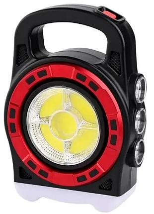 Аккумуляторный фонарь hurry bolt (hb-6678l) с 3 режимами, солнечной батареей и зарядом от usb