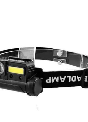 Фонарь налобный bailong bl-123-xpe+cob