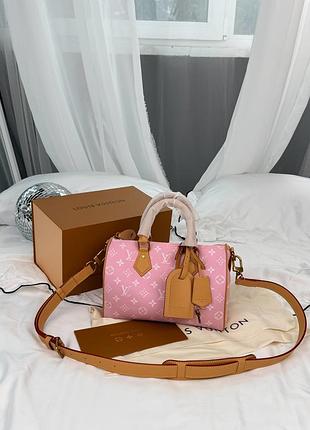 Сумка speedy 25 pink monogram