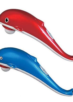 Ручной инфракрасный массажер дельфин dolphine kl-98 электрический вибромассажер для тела с насадками