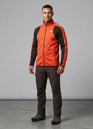 The north face polartec легкая треккинговая кофта на замке оригинал тактическая повседневная милитари