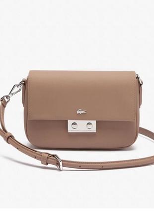 Крос-боді жіноча lacoste бежева