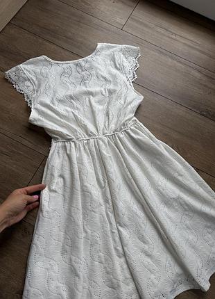 Сукня біла shein 8