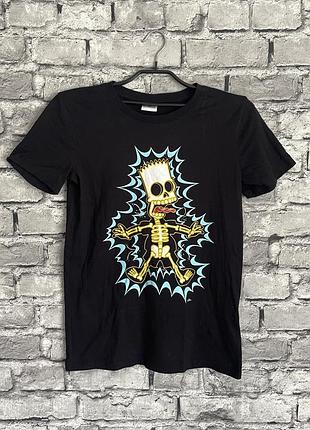 Футболка the simpsons merch print homer bart matt groening мерч принт майка симпсоны y2k vintage retro винтажная ретро south park fox film rocks mult