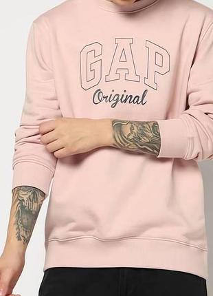 Мужская уникальная кофта свитшот gap с большим лого оригинал