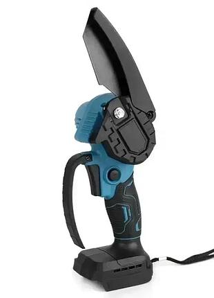 Безщіткова акумуляторна ланцюгова мініпила6 inch electric saw blue кейсом/2 акумулятора 4 а/год 8644 rts