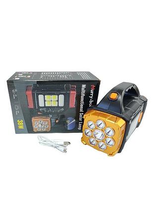 Повербанк-фонарик с солнечной панелью 38 w hurry bolt hb-1678 c15-16 желтый
