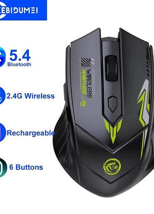 Комп'ютерна мишка kebidumei gaming mouse bluetooth + 2.4g