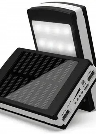 Power bank 50000mah з led панеллю та сонячною батареєю
