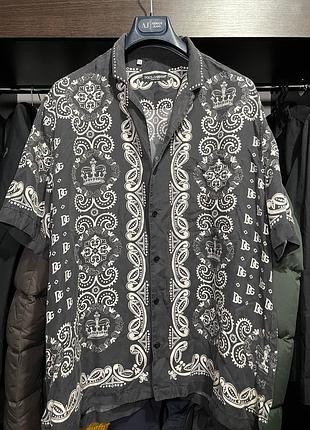 Чоловіча шовкова сорочка dolce & gabbana