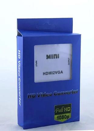Переходник с hdmi на vga видео адаптер для ноутбука конвертер на телевизор, монитор
