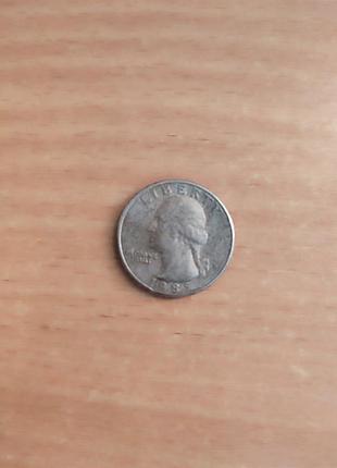 Монета liberty 1985 року