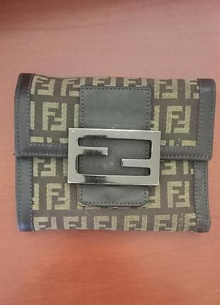 Жіночий гаманець fendi вінтажний коричневий