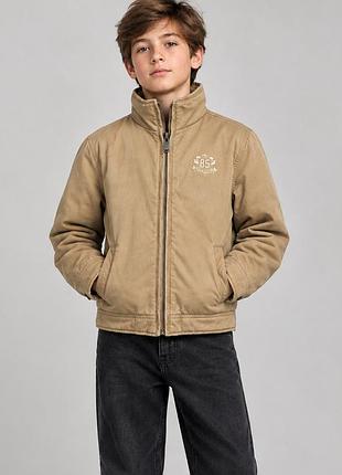 Куртка для хлопчика tommy hilfiger з утепленням, бежева