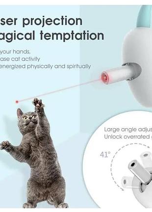 Интерактивная смарт игрушка, ошейник со встроенным лазером для кошек smart laser