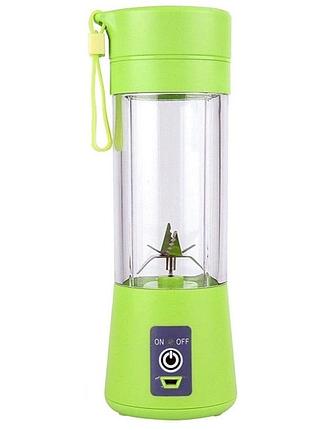 Блендер juice cup fruits b77 акумуляторний usb зелений