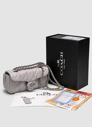 💎 coach tabby shoulder bag 20 with quilting gray 4
