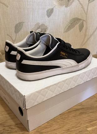 Кеди жіночі puma класичні чорні, розмір 38, довжина устілки 24 см, шкіра