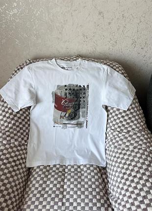 Лімітована футболка uniqlo ut andy warhol x kosuke kawamura (монро / campbell's), розмір s-m