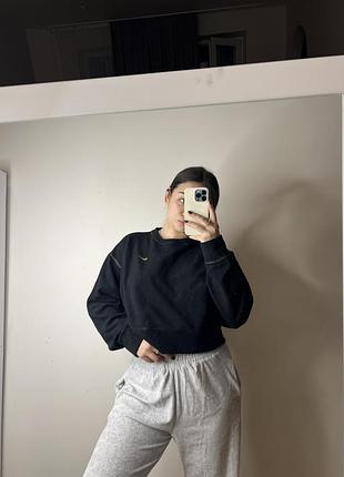 Жіночий світшот nike флісовий чорний