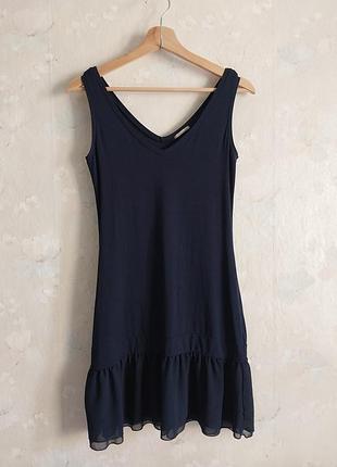 Платье женское intimissimi m 46р., синяя, вискоза