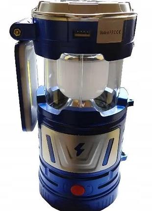 Кемпінговий ліхтар на сонячній батареї tj-288 5+1led cob