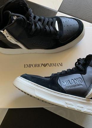 Кросівки чоловічі emporio armani чорні