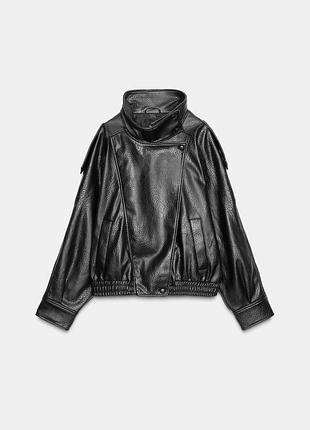 Куртка зі штучної шкіри zara, s, нова