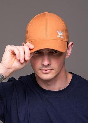 Чоловіча кепка котон adidas світло-коричнева