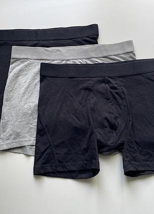 3 шт набір чоловічих подовжених боксерів бавовна труси h&m