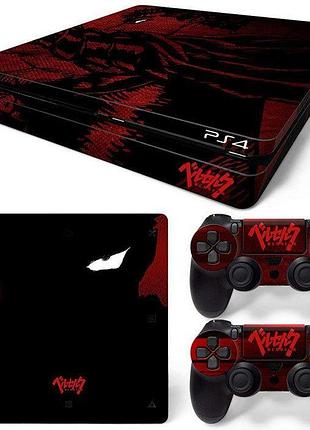 Наклейка на ps4 slim «tokyo ghoul»