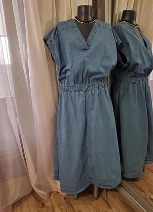 Джинсове з кишенями плаття 👗 5
