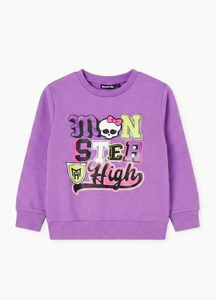 Світшот для дівчинки бренду disney. із принтом monster high.