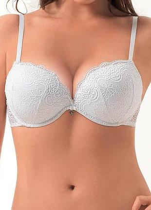 Бюстгальтер супер push up lormar double pizzo 70b, белый 3